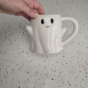 White Ghost Ceramic Coffee Mug Halloween Decor